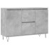 Aparador de madera de ingeniería gris hormigón 104x35x70