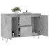Aparador de madera de ingeniería gris hormigón 104x35x70