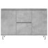 Aparador de madera de ingeniería gris hormigón 104x35x70
