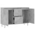 Aparador de madera de ingeniería gris hormigón 104x35x70