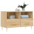 Mueble para TV madera contrachapada roble ahumado 80x36x50