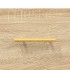 Mueble para TV madera contrachapada roble ahumado 80x36x50