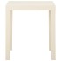 Mesa de jardín de plástico blanca 79x65x72