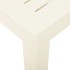 Mesa de jardín de plástico blanca 79x65x72
