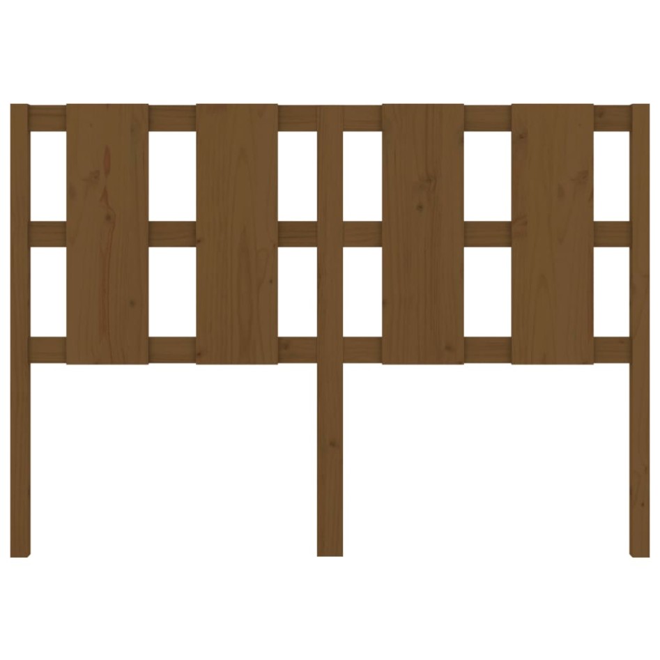 Cabecero de cama madera maciza pino marrón miel 145,5x4x100