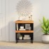 Armario auxiliar madera maciza de acacia 60x33x75