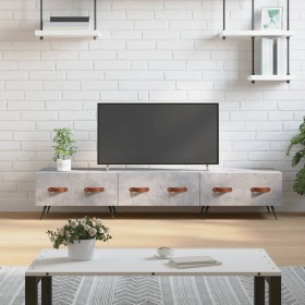 Mueble para TV madera de ingeniería gris hormigón 150x36x30