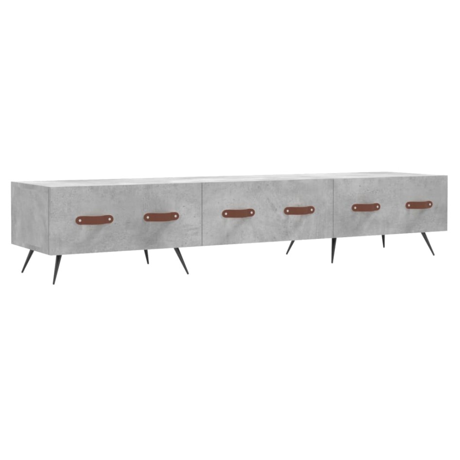 Mueble para TV madera de ingeniería gris hormigón 150x36x30