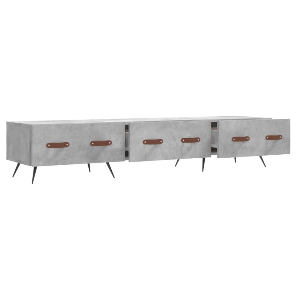 Mueble para TV madera de ingeniería gris hormigón 150x36x30