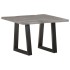 Mesa de centro borde natural madera maciza acacia 60x60x40