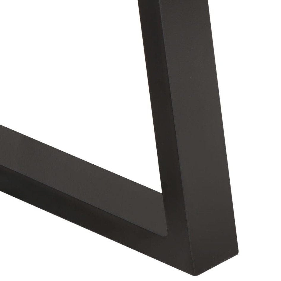 Mesa de centro borde natural madera maciza acacia 60x60x40