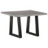 Mesa de centro borde natural madera maciza acacia 60x60x40