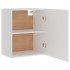 Armario colgante cocina madera ingeniería blanco 50x31x60