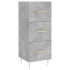 Aparador de madera contrachapada gris hormigón 34,5x34x90