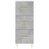 Aparador de madera contrachapada gris hormigón 34,5x34x90