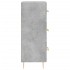 Aparador de madera contrachapada gris hormigón 34,5x34x90
