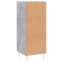 Aparador de madera contrachapada gris hormigón 34,5x34x90