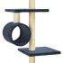 Rascador para gatos con postes de sisal azul oscuro 260