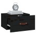 Mesitas de noche de pared 2 uds negro 40x29,5x22