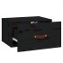 Mesitas de noche de pared 2 uds negro 40x29,5x22
