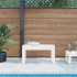 Banco de jardín madera maciza de pino blanco 80x38x45