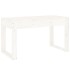 Banco de jardín madera maciza de pino blanco 80x38x45