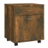 Armario ruedas madera contrachapada roble ahumado 45x38x54