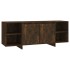 Mueble de TV madera de ingeniería roble ahumado 130x35x50