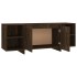 Mueble de TV madera de ingeniería roble ahumado 130x35x50