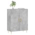 Aparador de madera de ingeniería gris hormigón 69,5x34x90