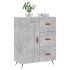 Aparador de madera de ingeniería gris hormigón 69,5x34x90
