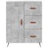 Aparador de madera de ingeniería gris hormigón 69,5x34x90