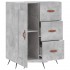 Aparador de madera de ingeniería gris hormigón 69,5x34x90