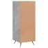 Aparador de madera contrachapada gris hormigón 34,5x34x90
