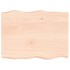Tablero de mesa madera maciza borde natural 80x60x(2-6)