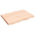 Tablero de mesa madera maciza borde natural 80x60x(2-6)