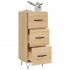 Aparador madera contrachapada color roble Sonoma 34,5x34x90