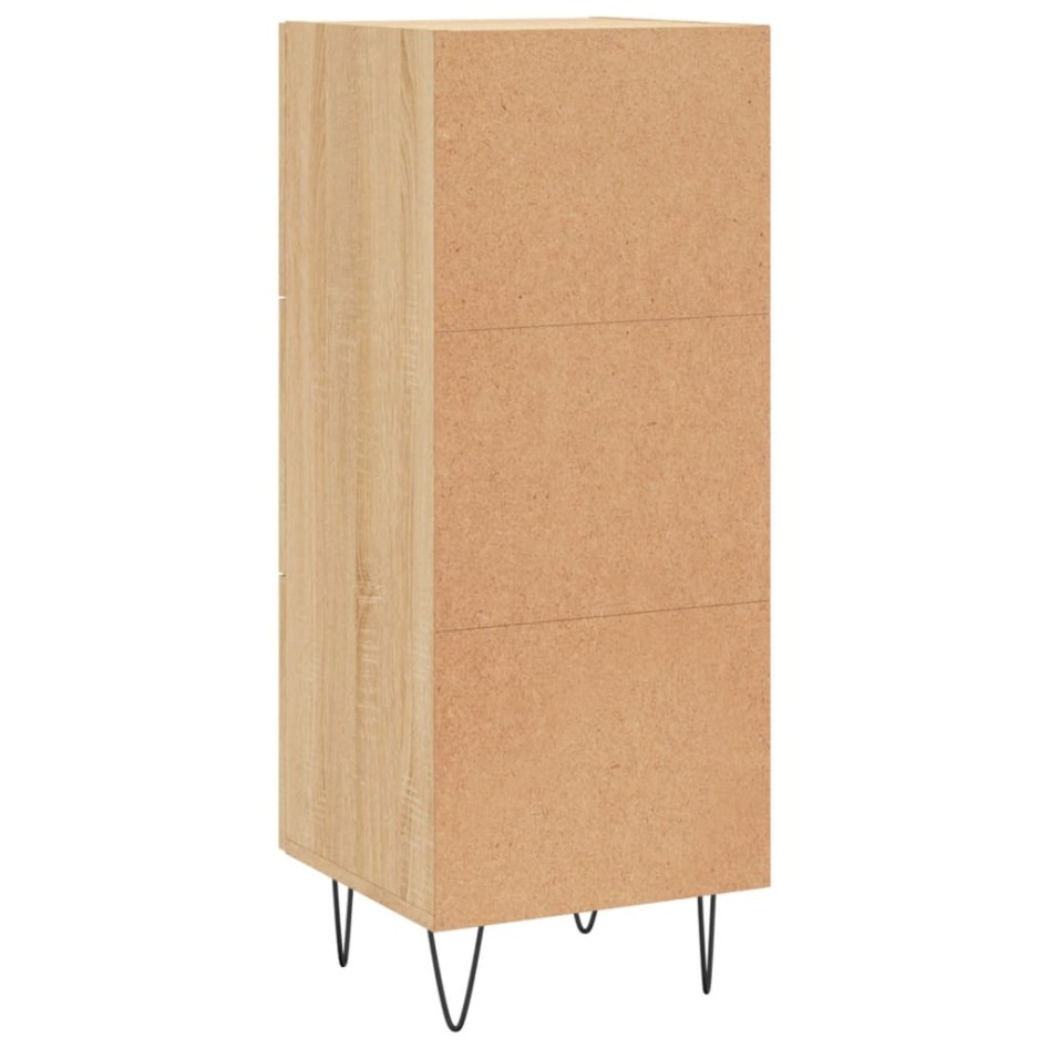 Aparador madera contrachapada color roble Sonoma 34,5x34x90
