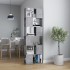 Librería separador contrachapada gris hormigón 60x24x186