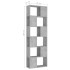 Librería separador contrachapada gris hormigón 60x24x186