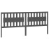 Cabecero de cama madera maciza de pino gris 205,5x4x100