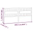 Cabecero de cama madera maciza de pino gris 205,5x4x100