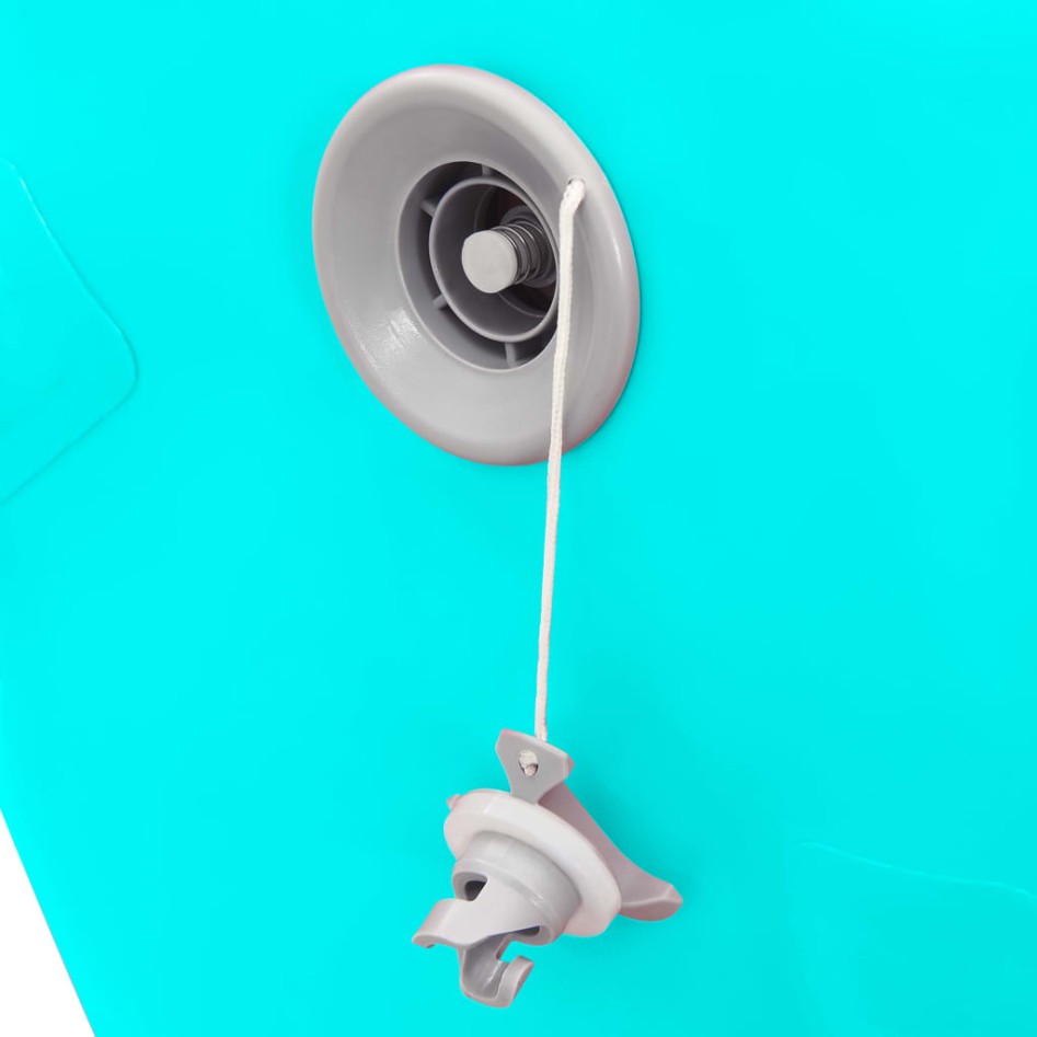 Rollo hinchable de gimnasia con bomba PVC verde 120x75