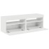 Muebles de TV con luces LED 2 uds blanco brillante 60x35x40