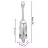 Ancla plegable hierro maleable plateado 8