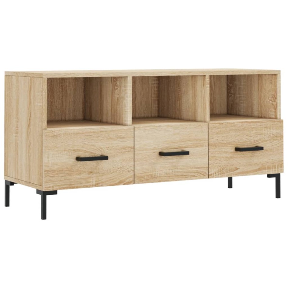 Mueble de TV madera de ingeniería roble Sonoma 102x36x50