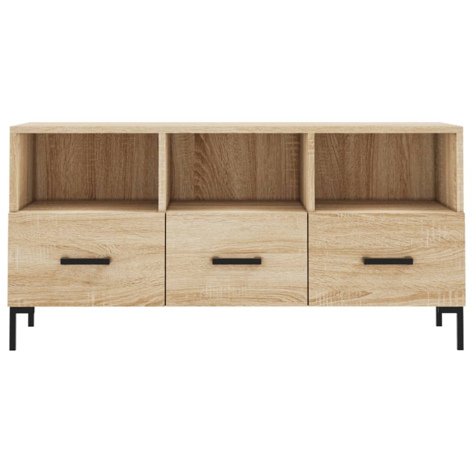Mueble de TV madera de ingeniería roble Sonoma 102x36x50