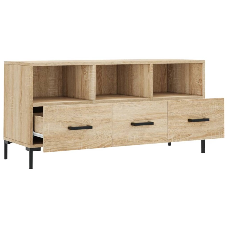 Mueble de TV madera de ingeniería roble Sonoma 102x36x50