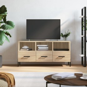 Mueble de TV madera de ingeniería roble Sonoma 102x36x50
