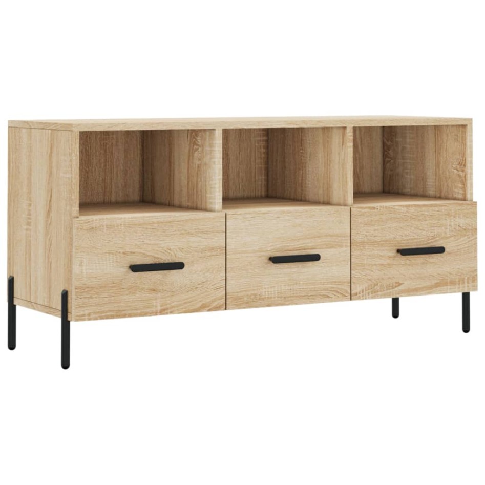 Mueble de TV madera de ingeniería roble Sonoma 102x36x50